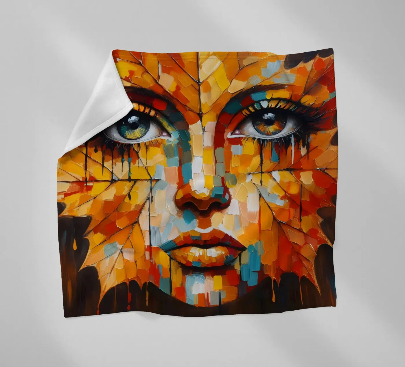 LEAF THROUGH Fleecedecke von ARTOMATIC