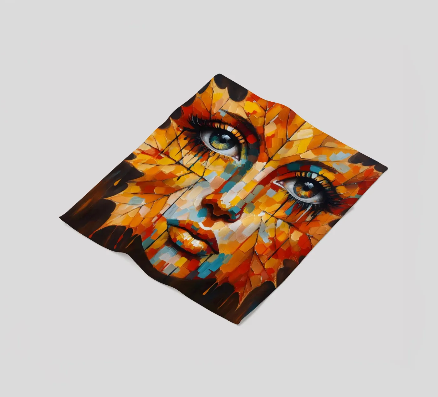 LEAF THROUGH Fleecedecke von ARTOMATIC