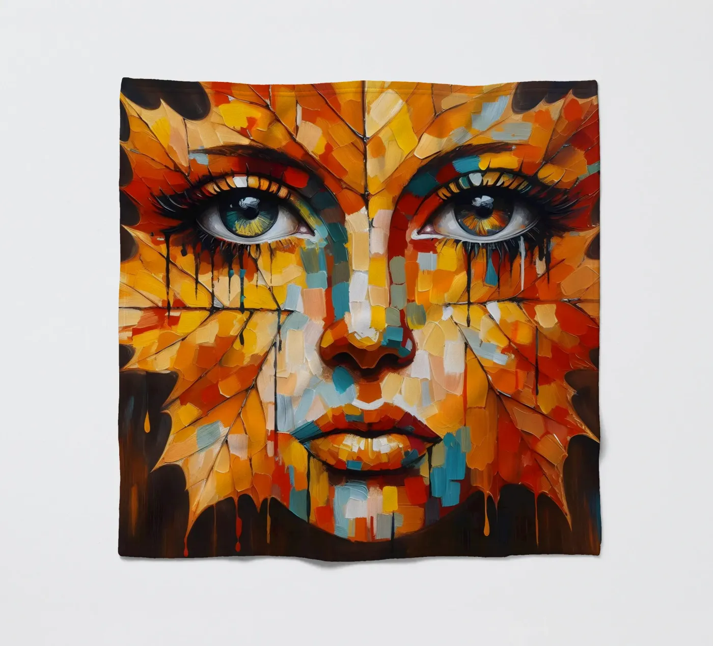 LEAF THROUGH Fleecedecke von ARTOMATIC