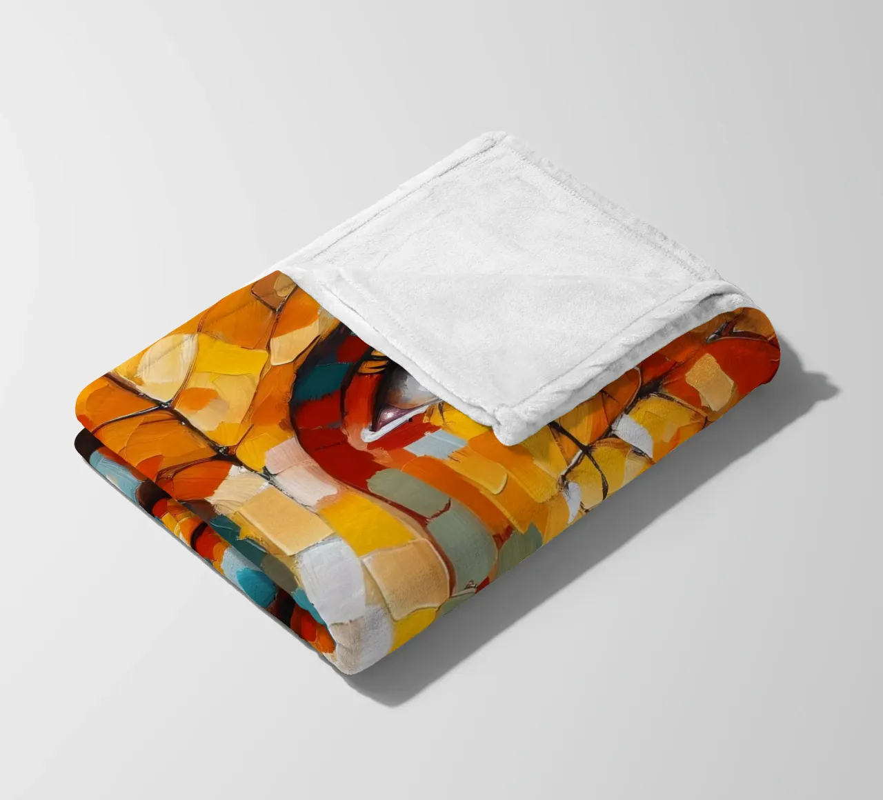 LEAF THROUGH fleece blanket by ARTOMATIC