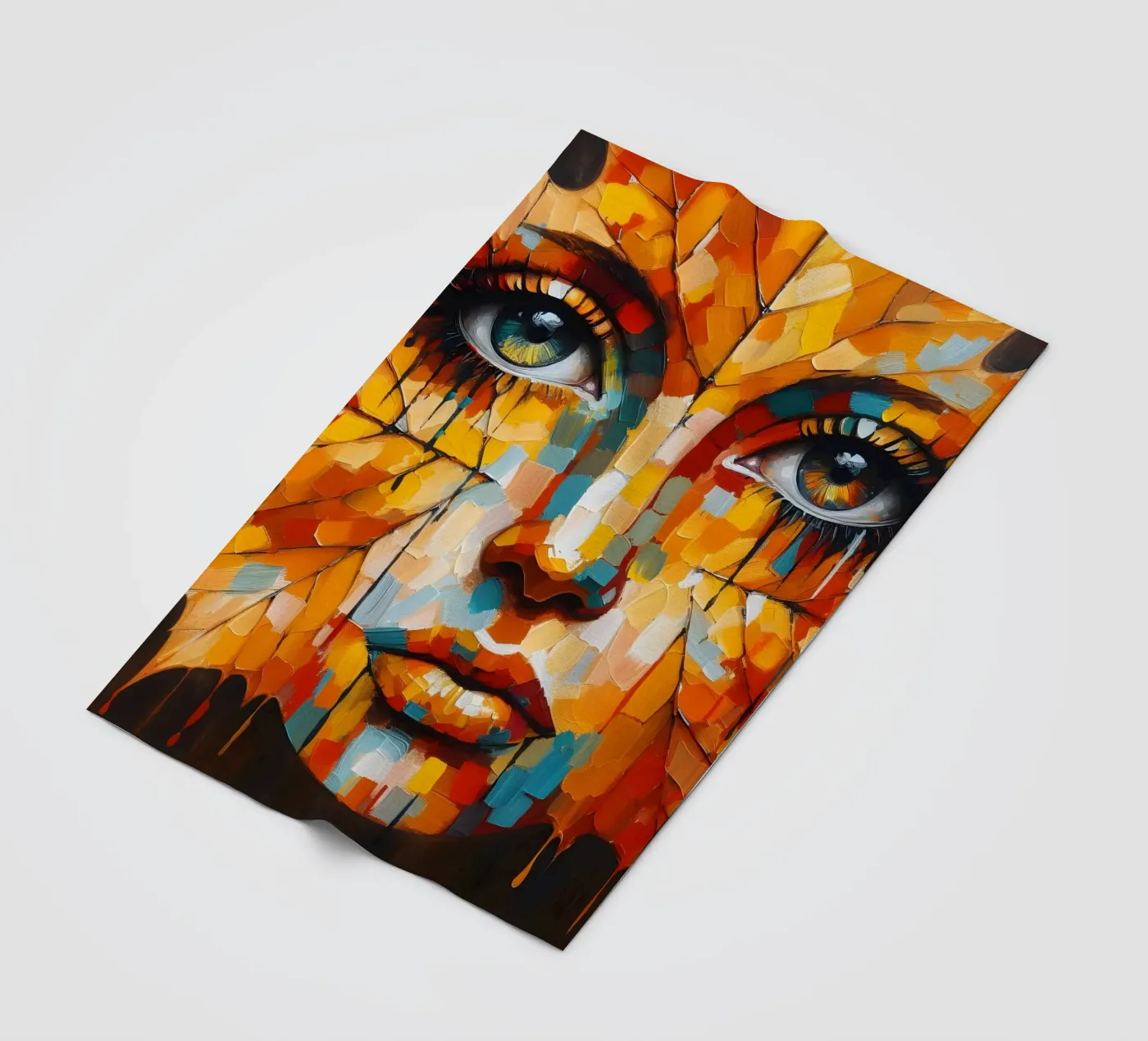 LEAF THROUGH Fleecedecke von ARTOMATIC