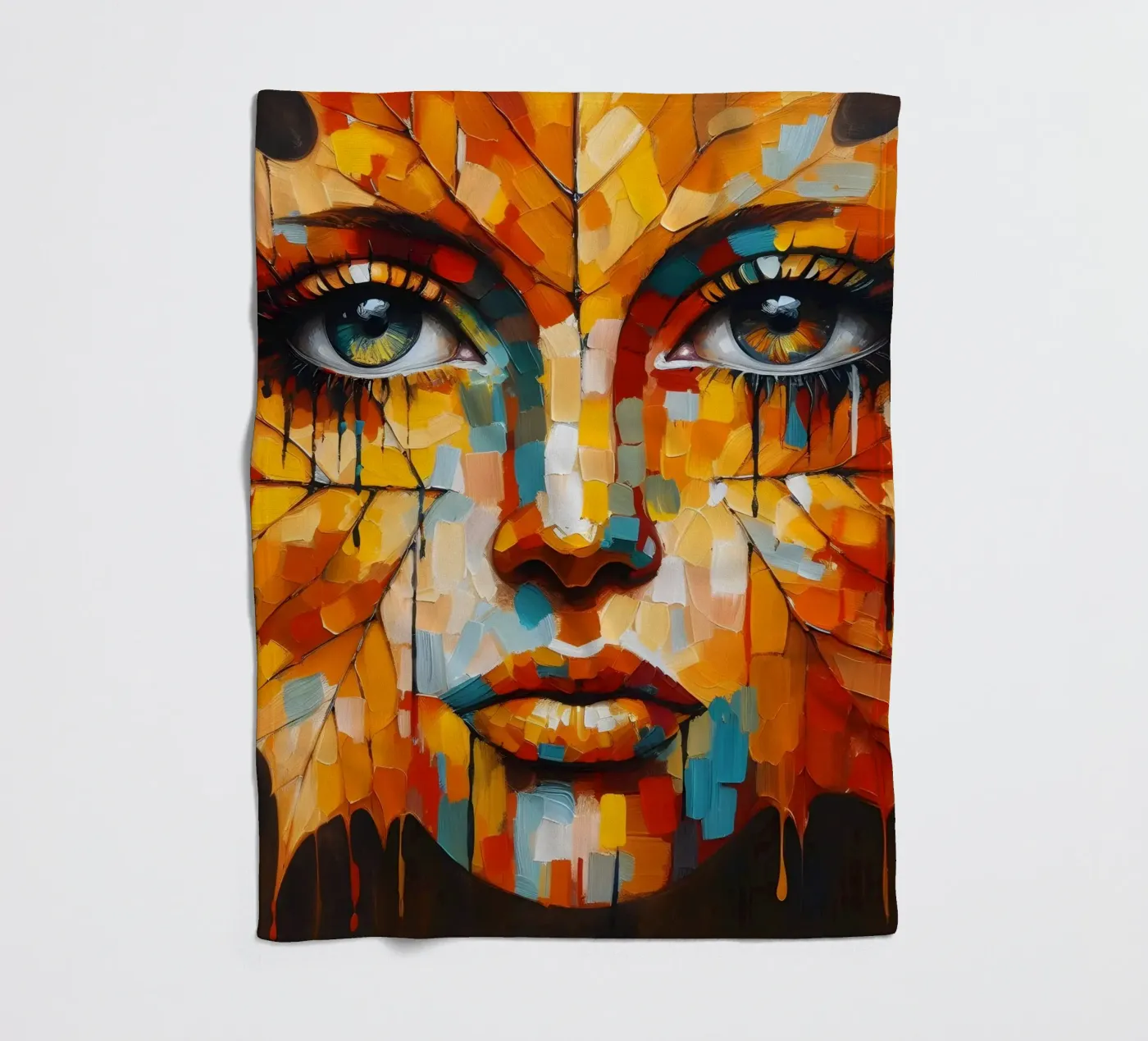 LEAF THROUGH Fleecedecke von ARTOMATIC