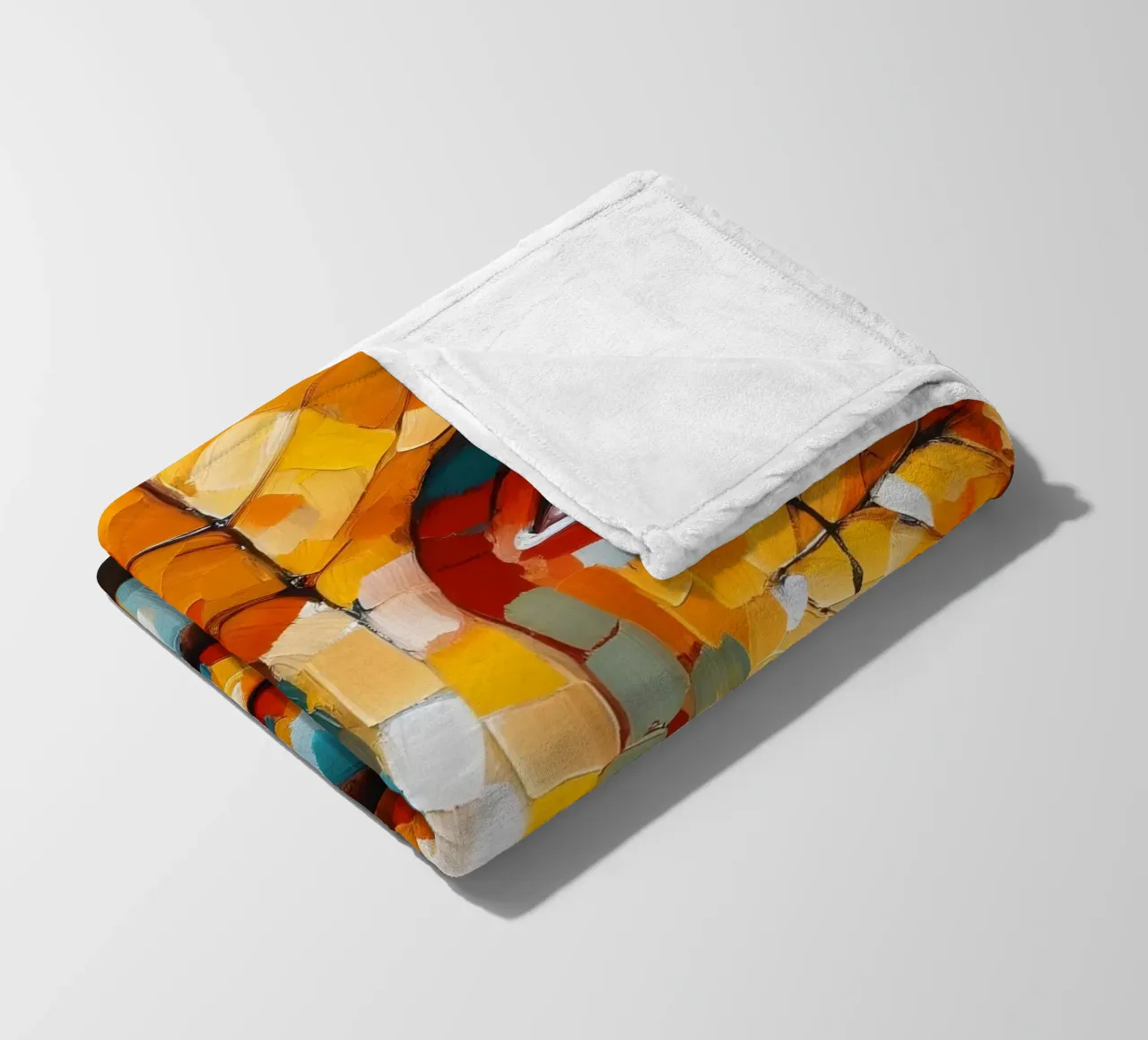 LEAF THROUGH fleece blanket by ARTOMATIC