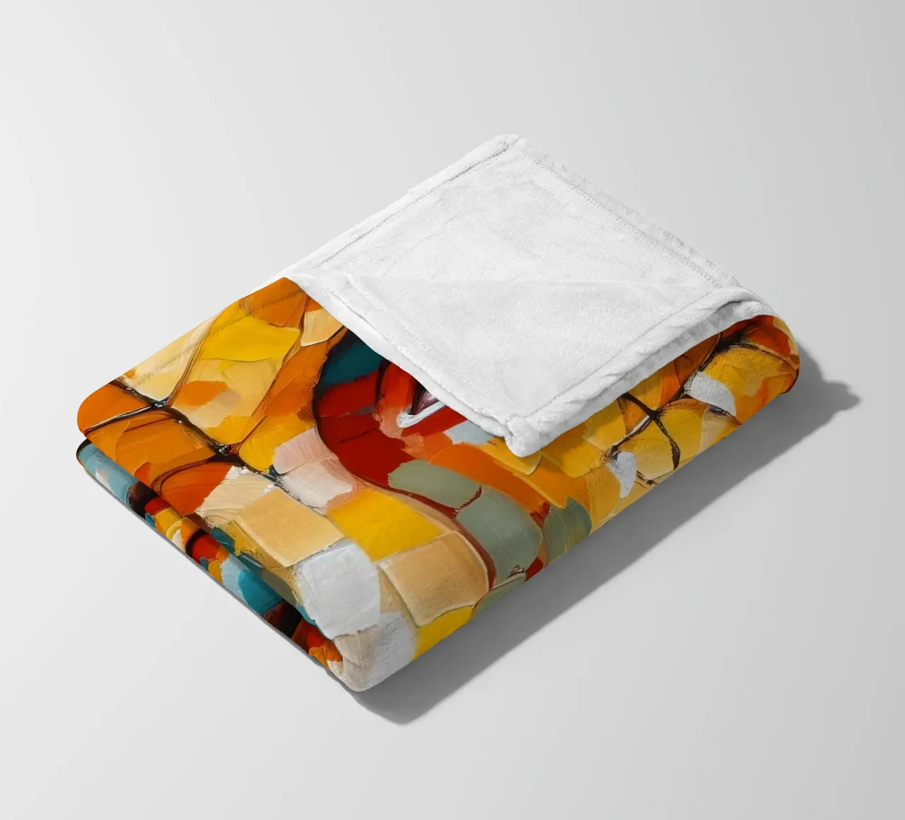 LEAF THROUGH fleece blanket by ARTOMATIC