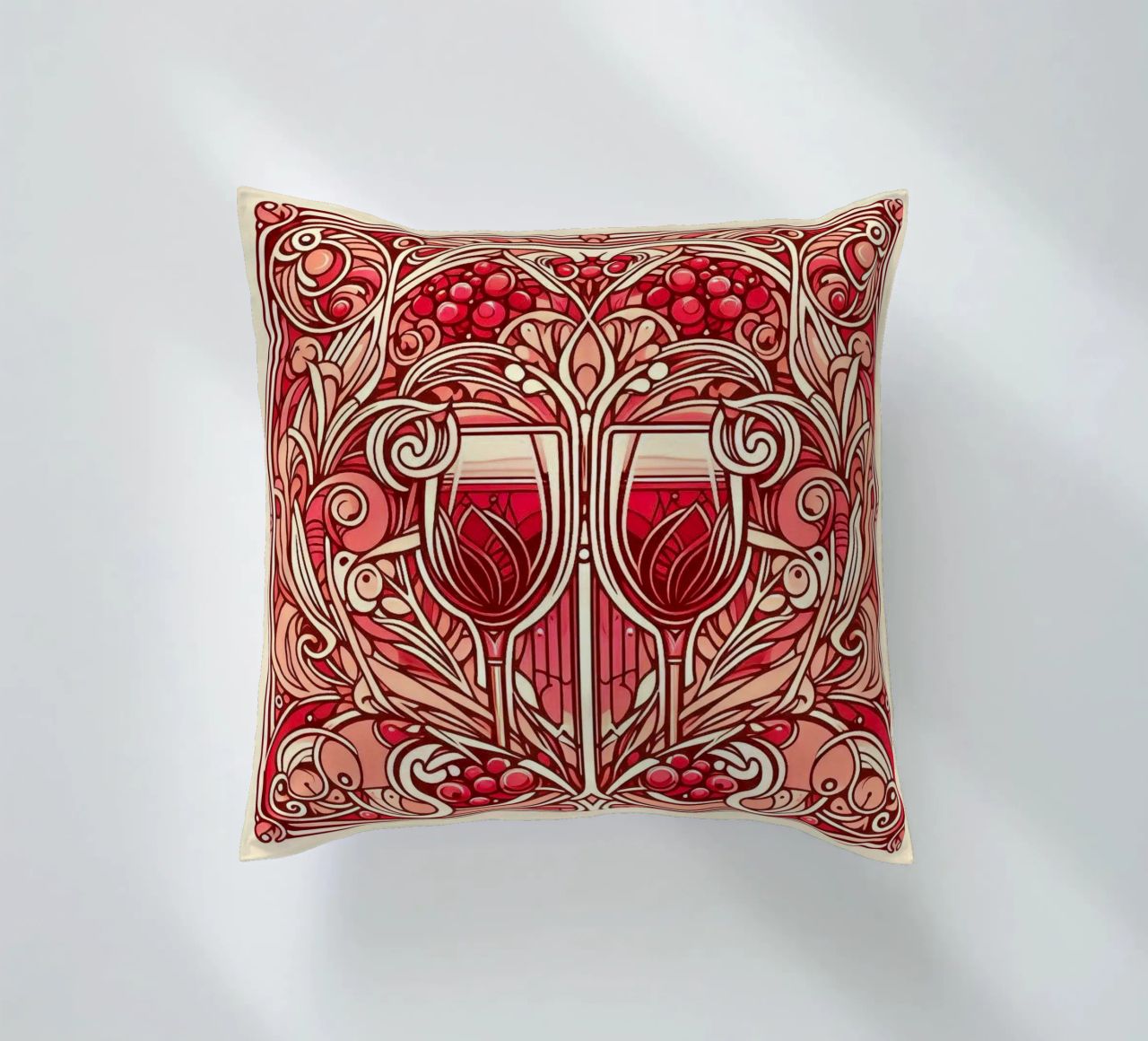 Wine o‘clock cuscino da Art-Nouveau-Dsg