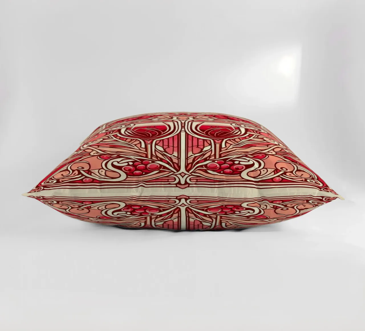 Wine o‘clock decorative cushion by Art-Nouveau-Dsg
