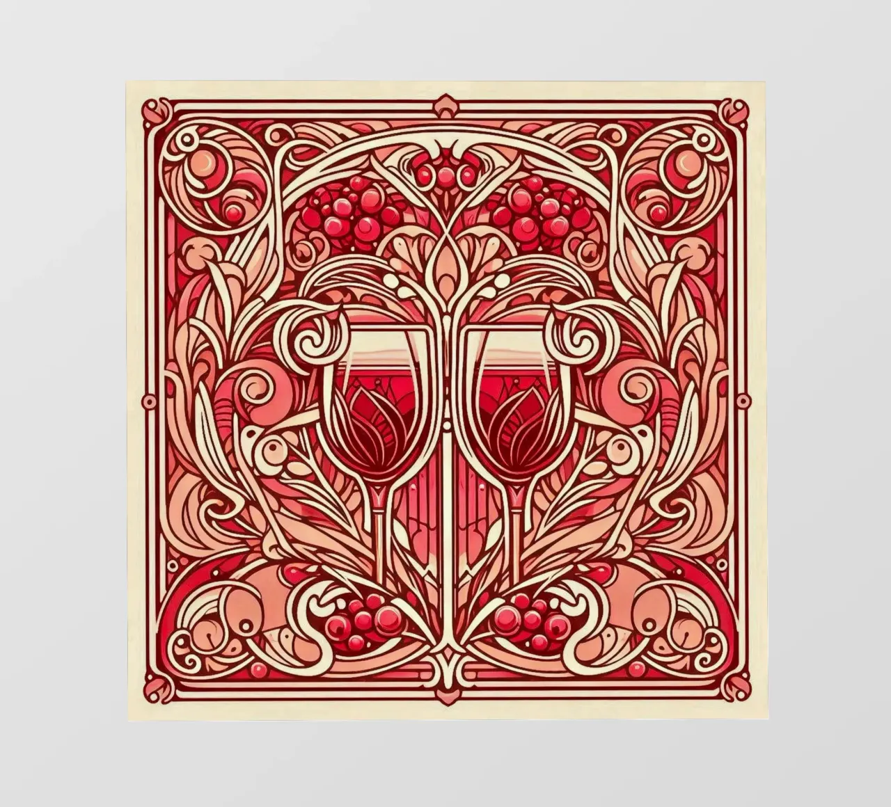 Wine o‘clock pellicola backlit da Art-Nouveau-Dsg