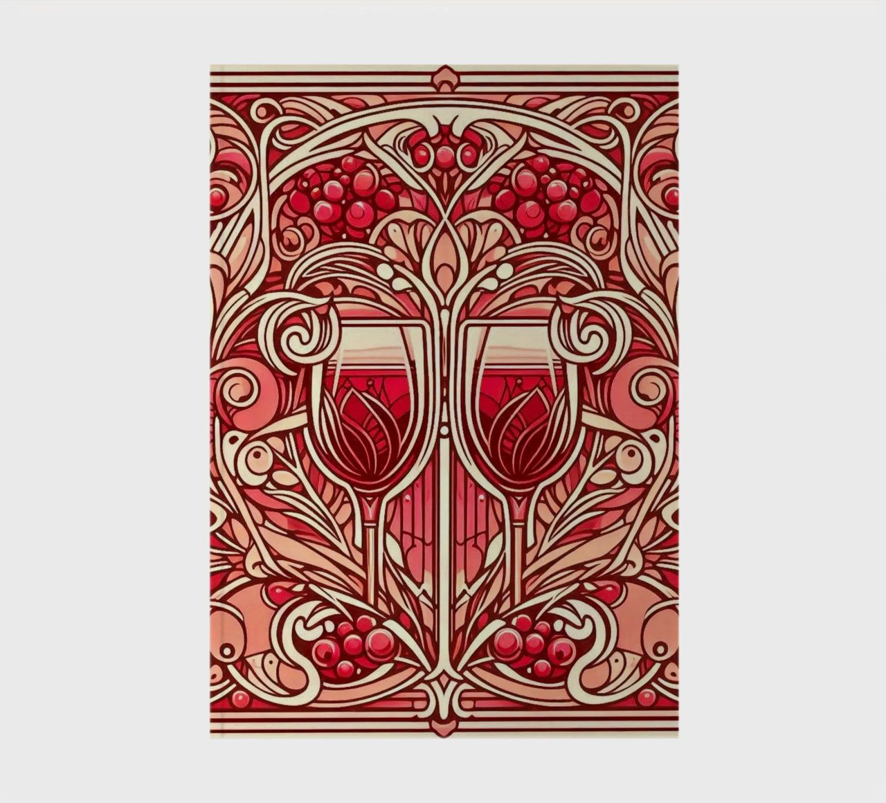Wine o‘clock notebook by Art-Nouveau-Dsg