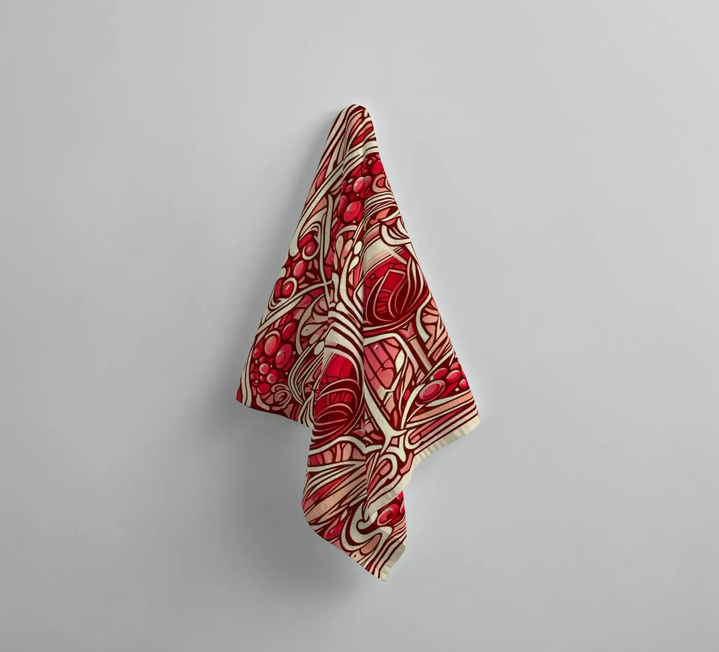 Wine o‘clock badhanddoek van Art-Nouveau-Dsg