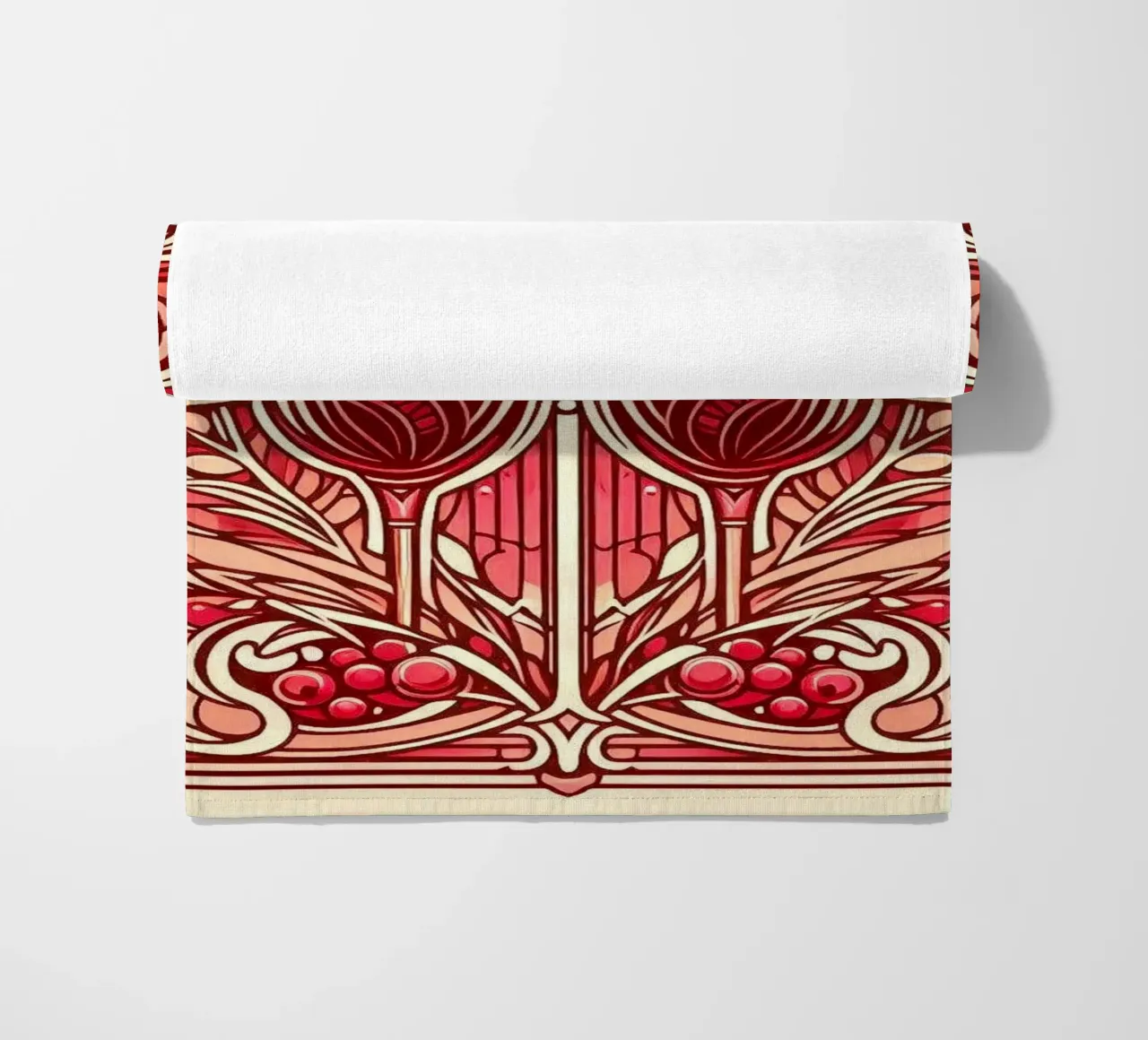Wine o‘clock beach towel by Art-Nouveau-Dsg