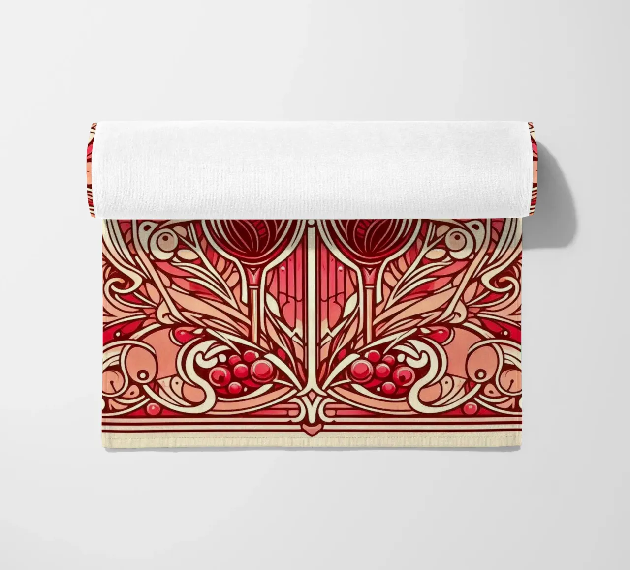 Wine o‘clock beach towel by Art-Nouveau-Dsg