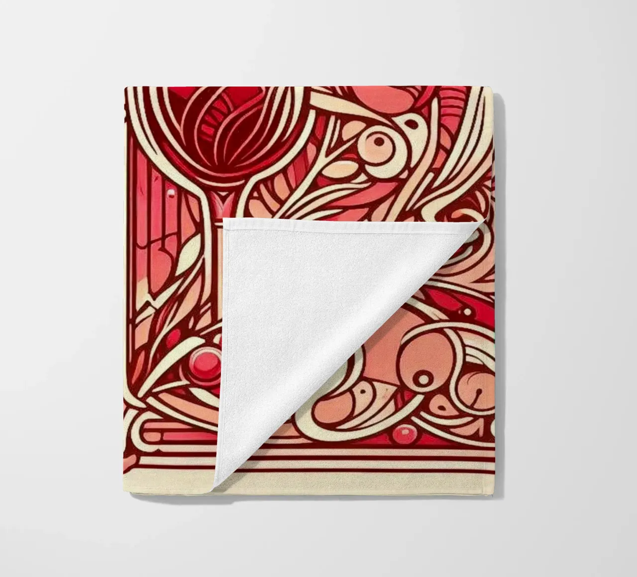 Wine o‘clock beach towel by Art-Nouveau-Dsg