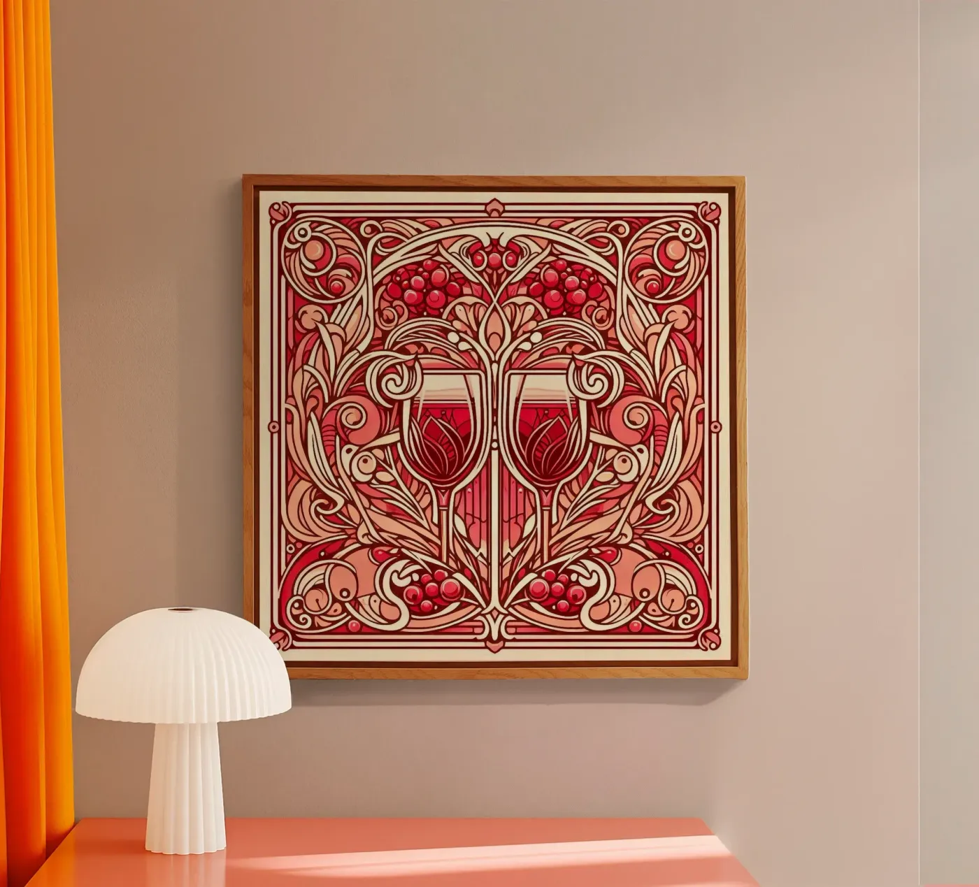 Wine o‘clock plexiglass da Art-Nouveau-Dsg