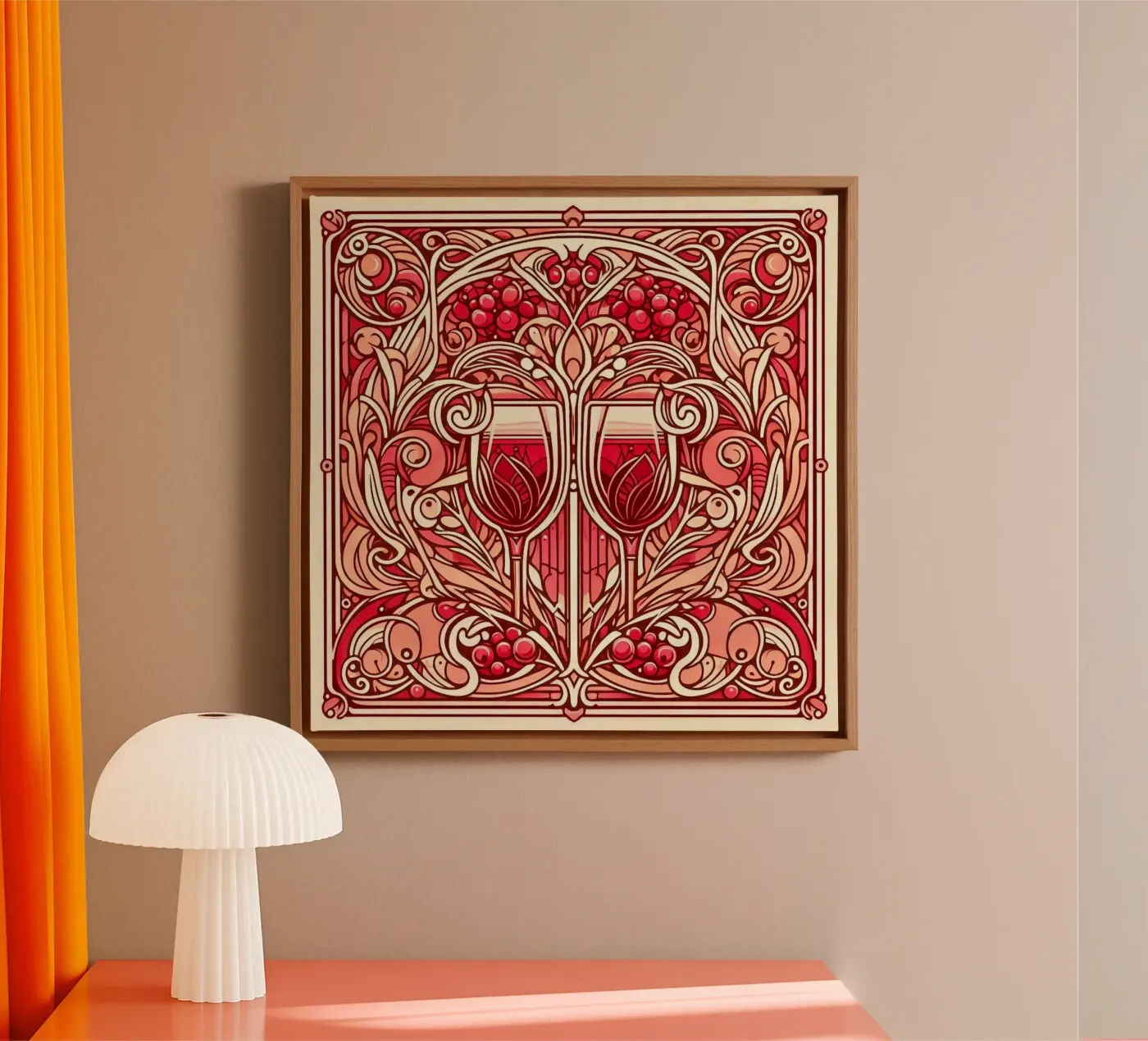 Wine o‘clock canvas by Art-Nouveau-Dsg