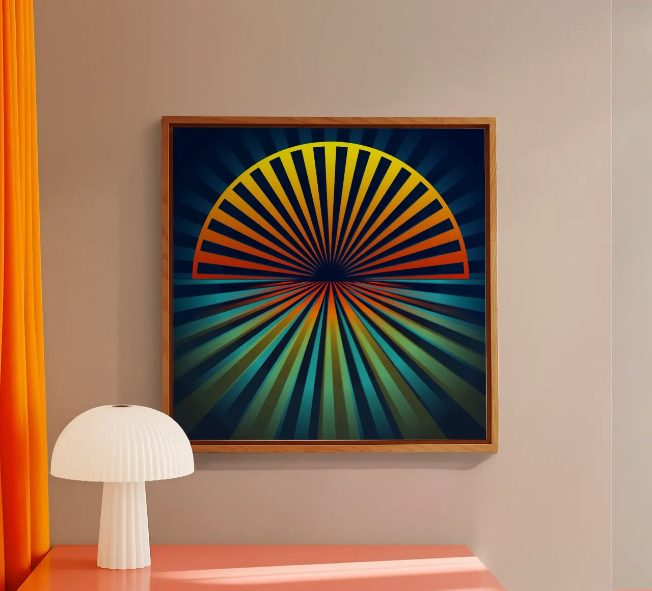 Abstract, Sun acrylic glass by Atteloi Art