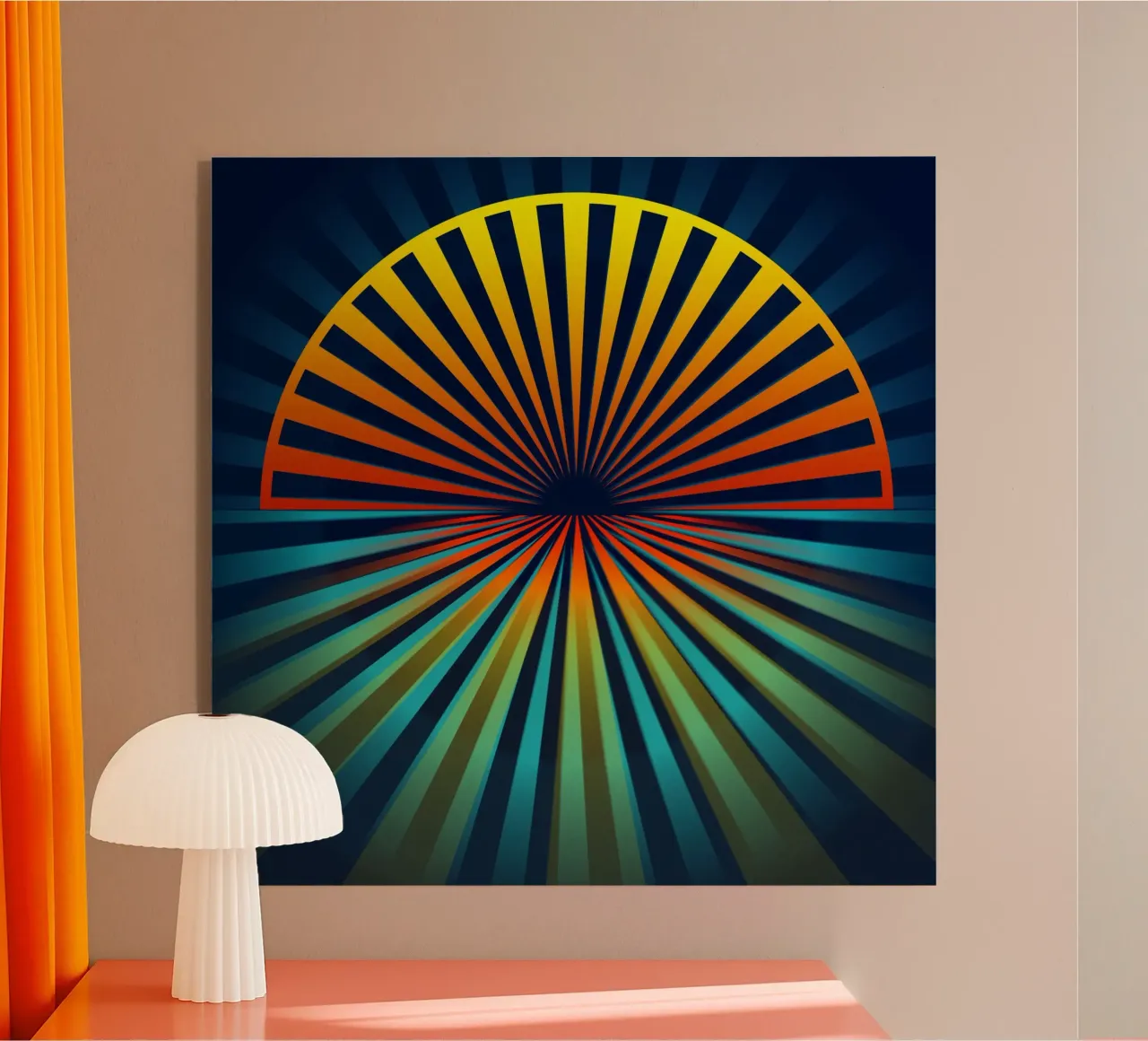 Abstract, Sun acrylic glass by Atteloi Art