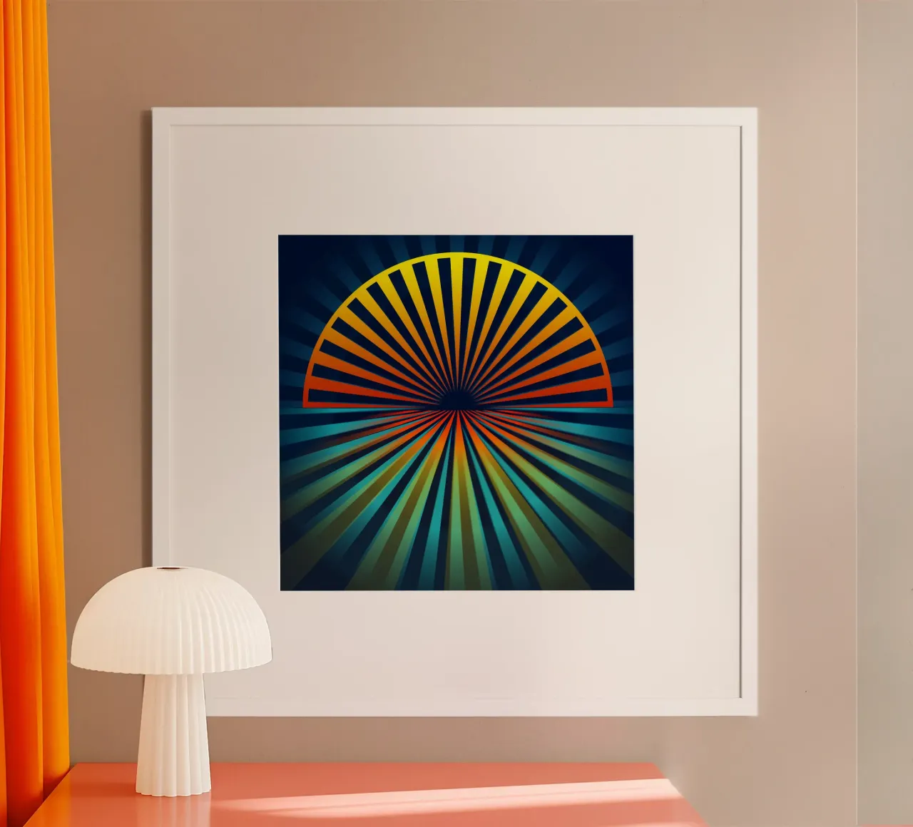 Astratto, Sole poster da Atteloi Art