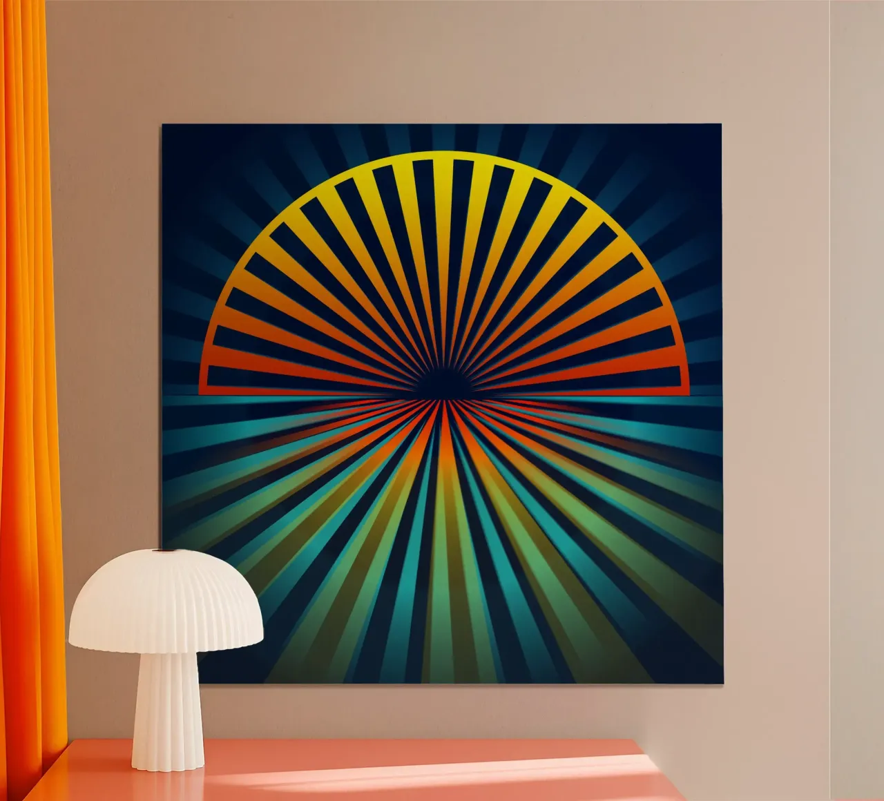 Astratto, Sole poster da Atteloi Art