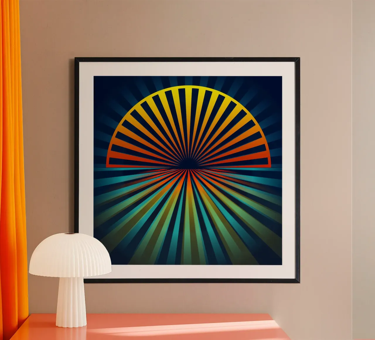 Astratto, Sole poster da Atteloi Art