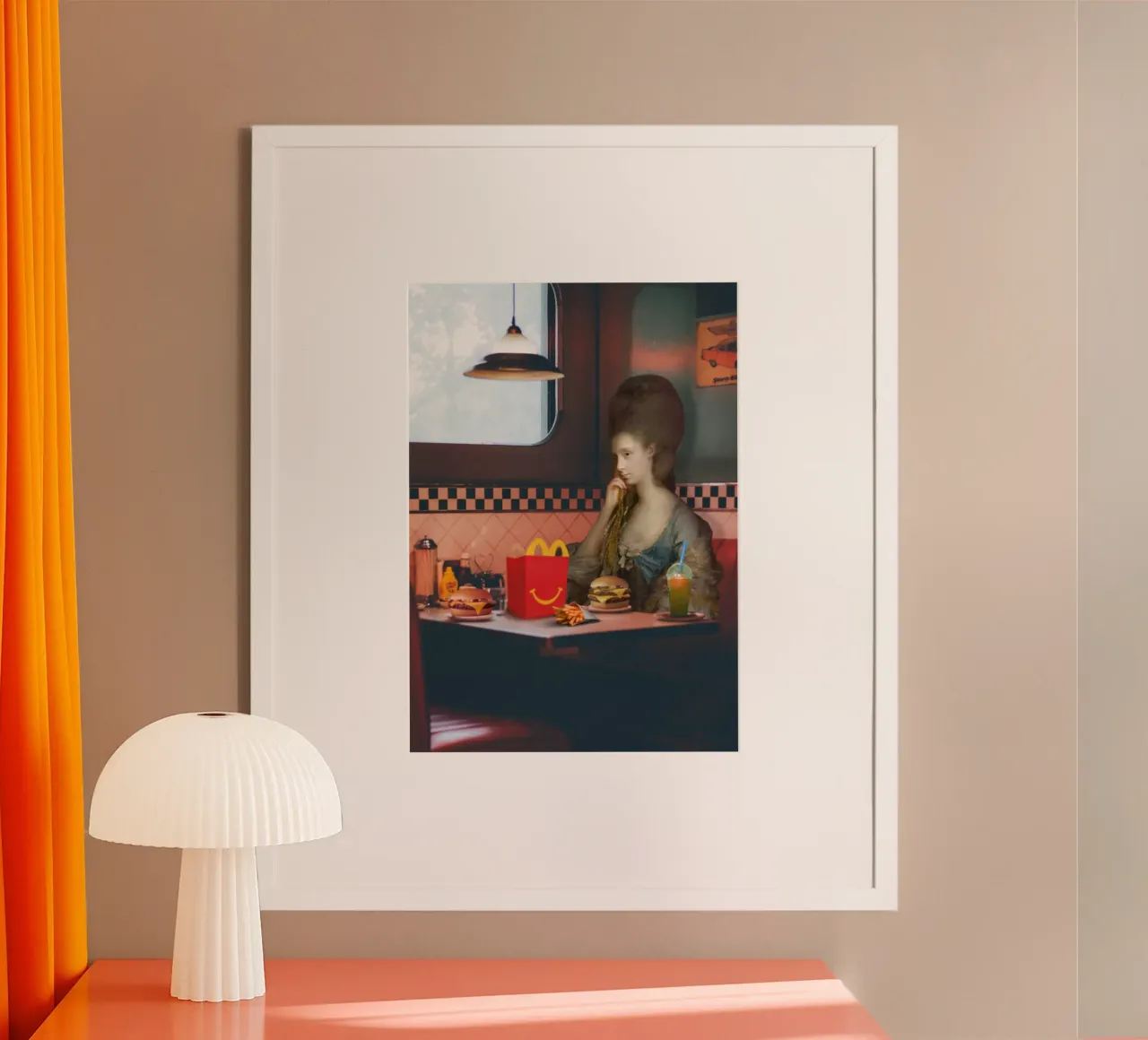 You Left Me Thrown poster con telaio in legno da Dikhotomy