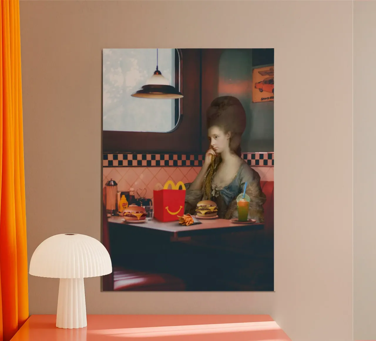 You Left Me Thrown poster con telaio in legno da Dikhotomy