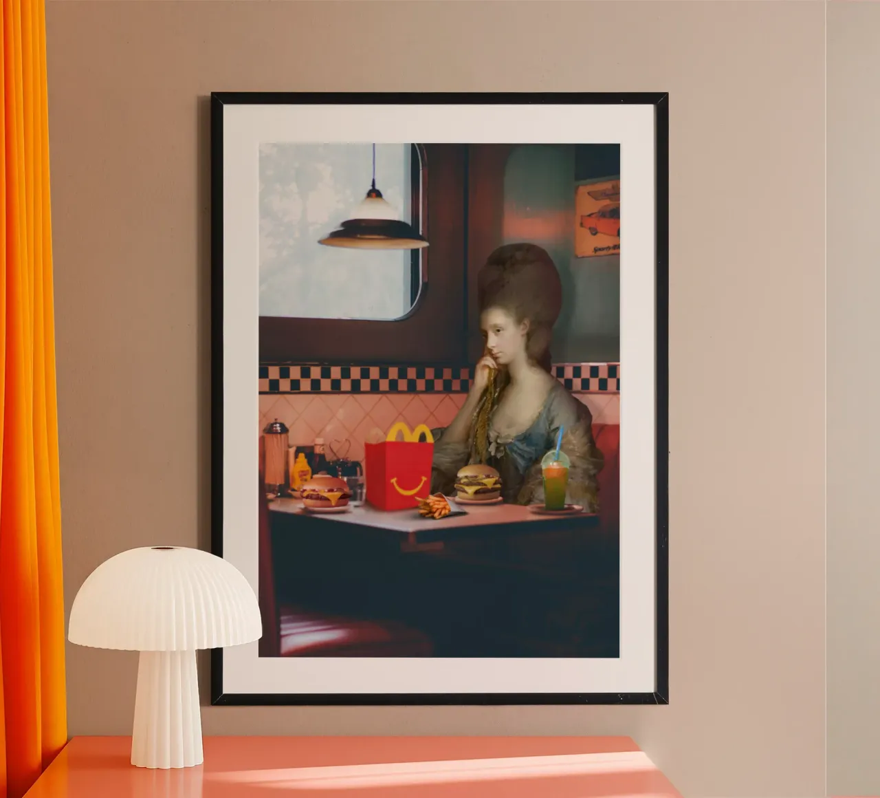 You Left Me Thrown poster con telaio in legno da Dikhotomy