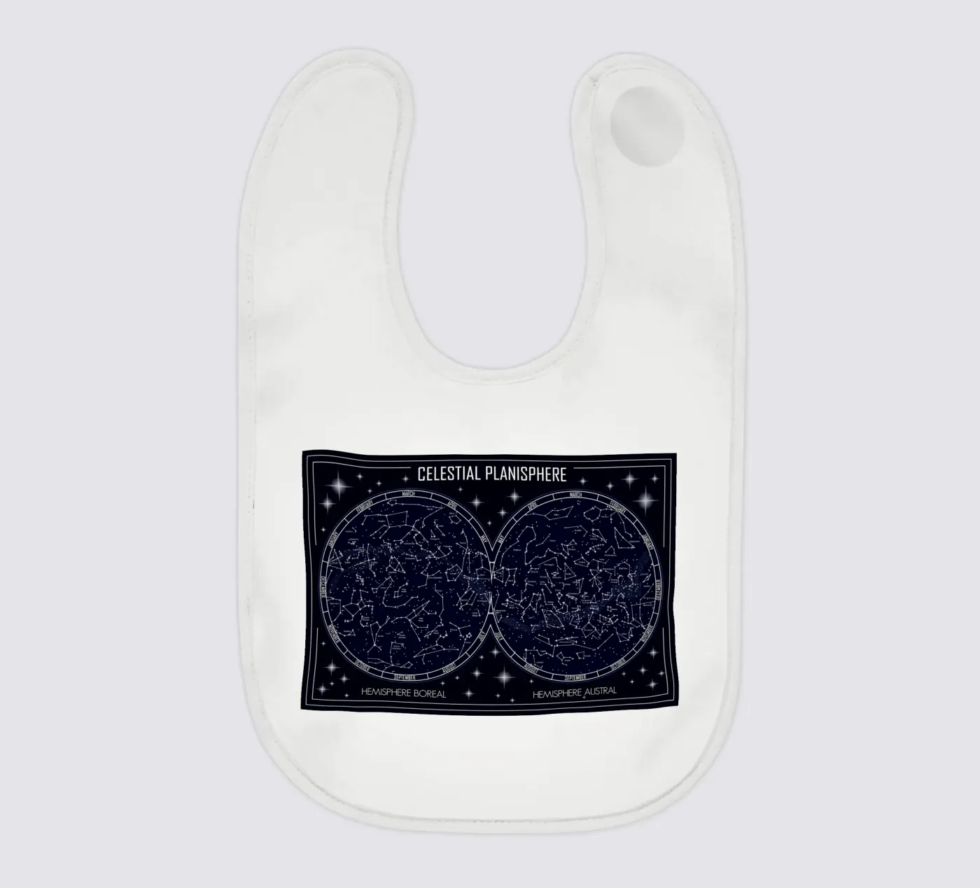 Celestial Planisphere Sky Map Babylätzchen von Ninaittwaa