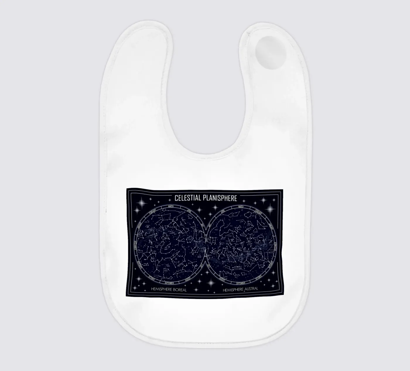 Celestial Planisphere Sky Map Babylätzchen von Ninaittwaa