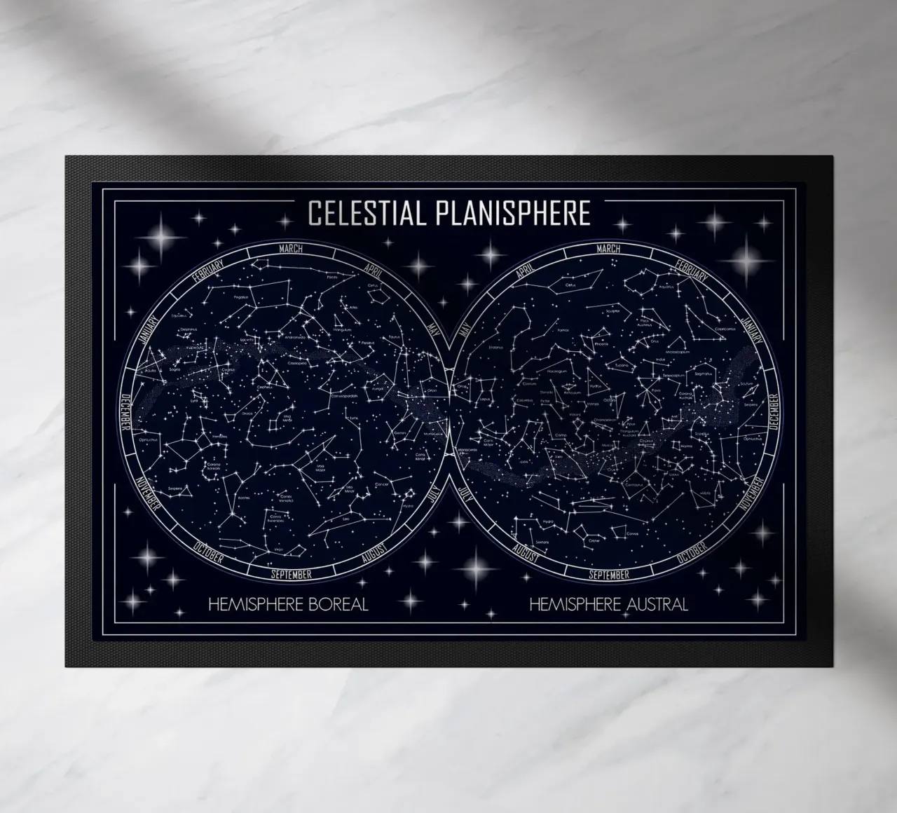 Celestial Planisphere Sky Map zerbino da Ninaittwaa