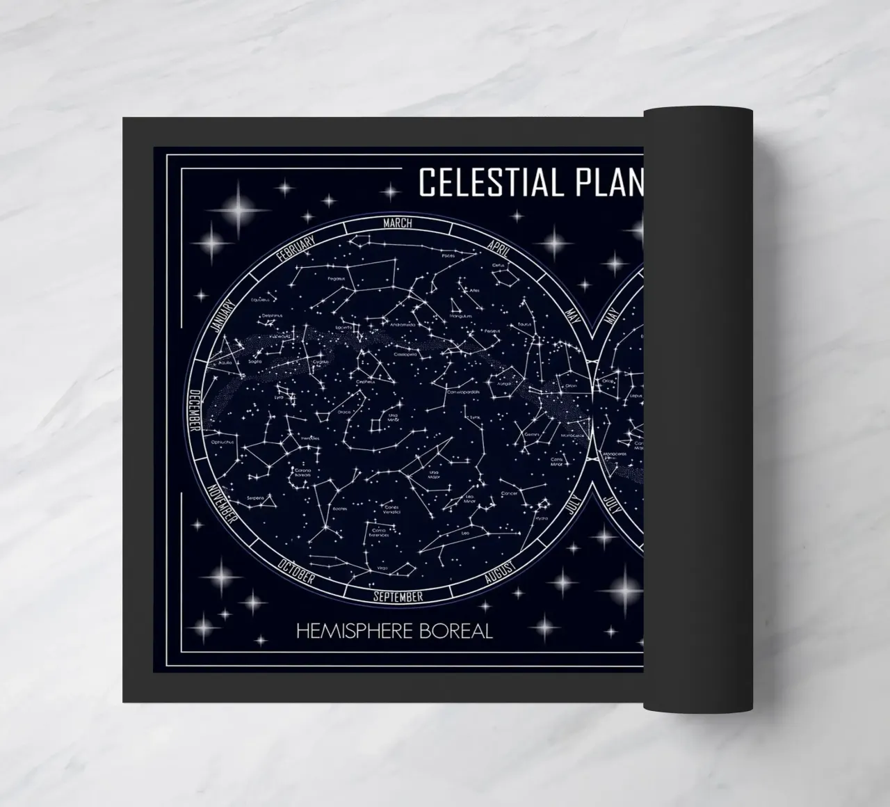 Celestial Planisphere Sky Map zerbino da Ninaittwaa