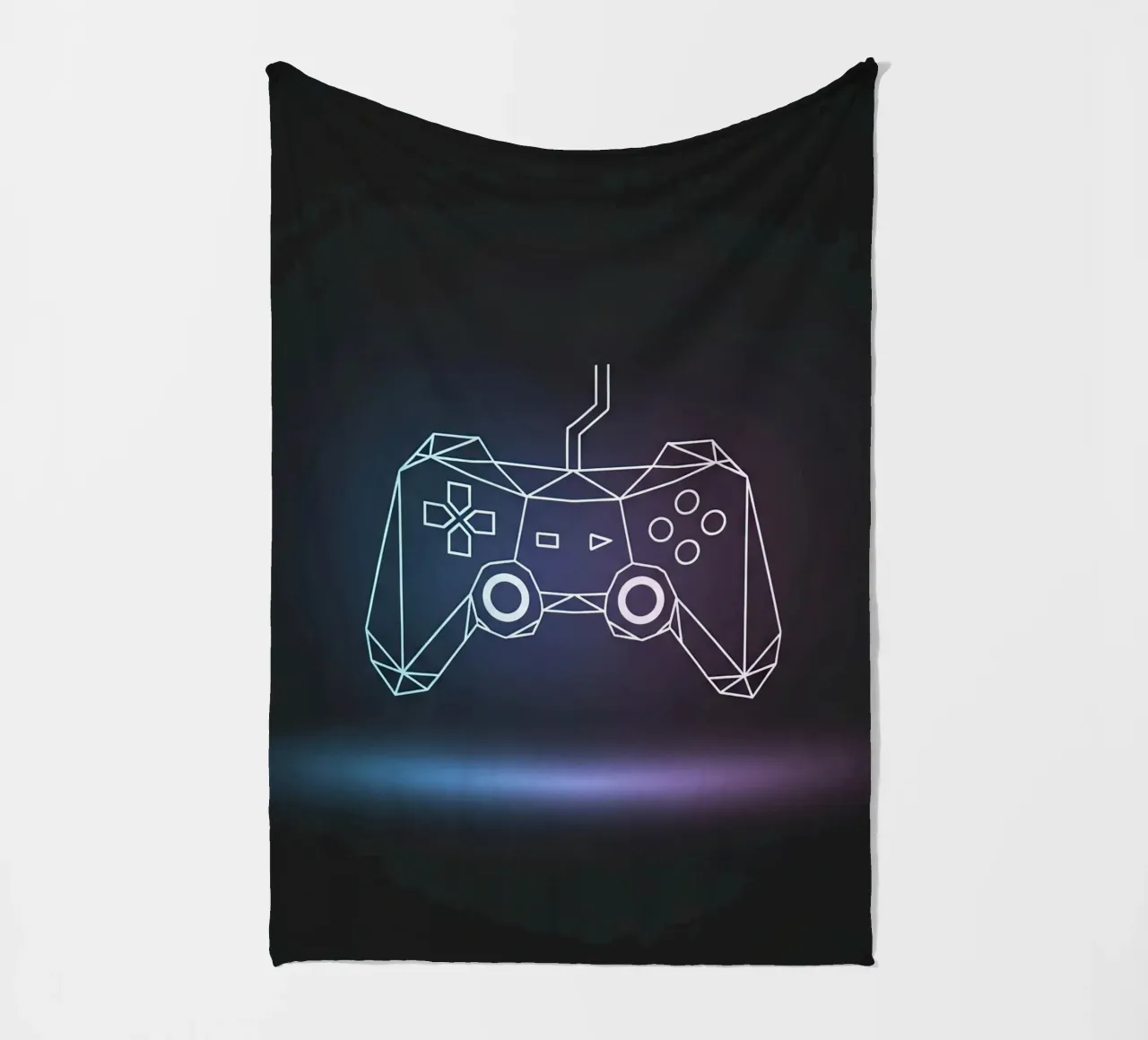 Geometrischer Spiel-Controller Fleecedecke von Minimalist vector art