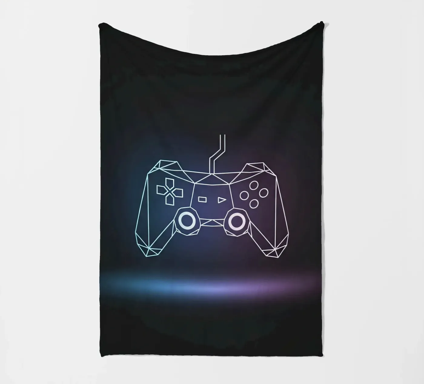 Geometric Game Controller coperta in pile da Minimalist vector art