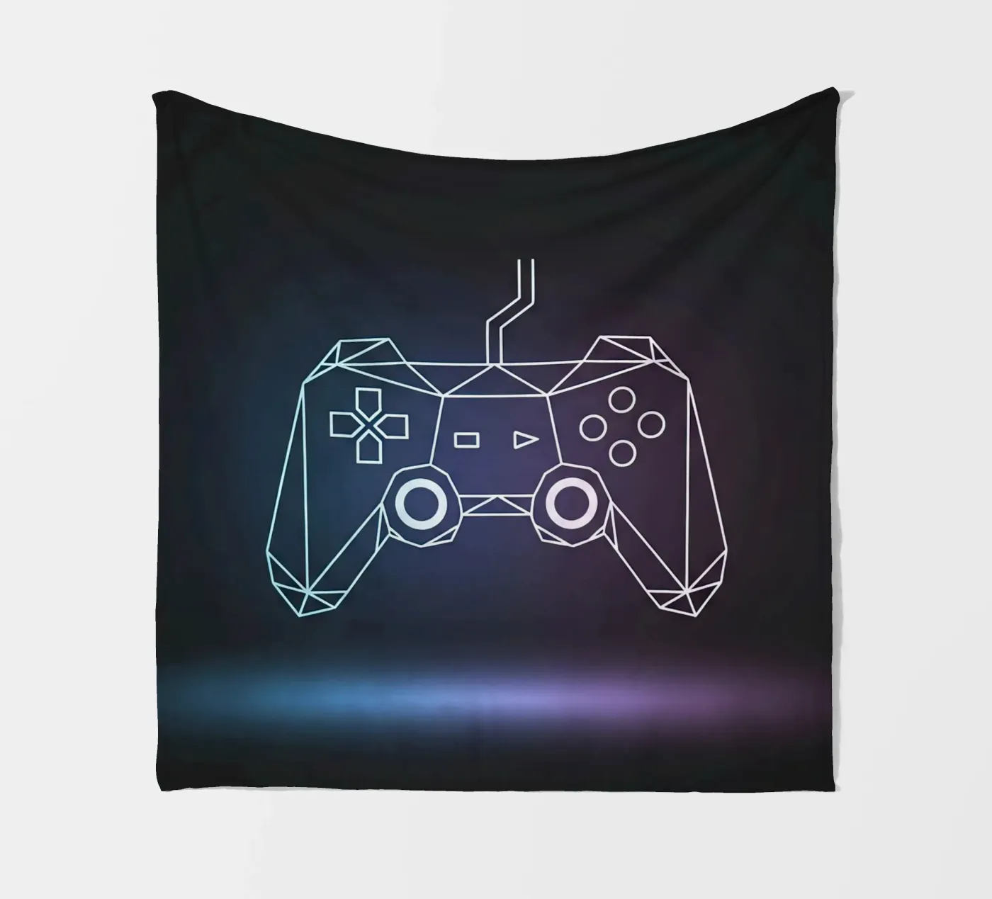 Geometric Game Controller coperta in pile da Minimalist vector art
