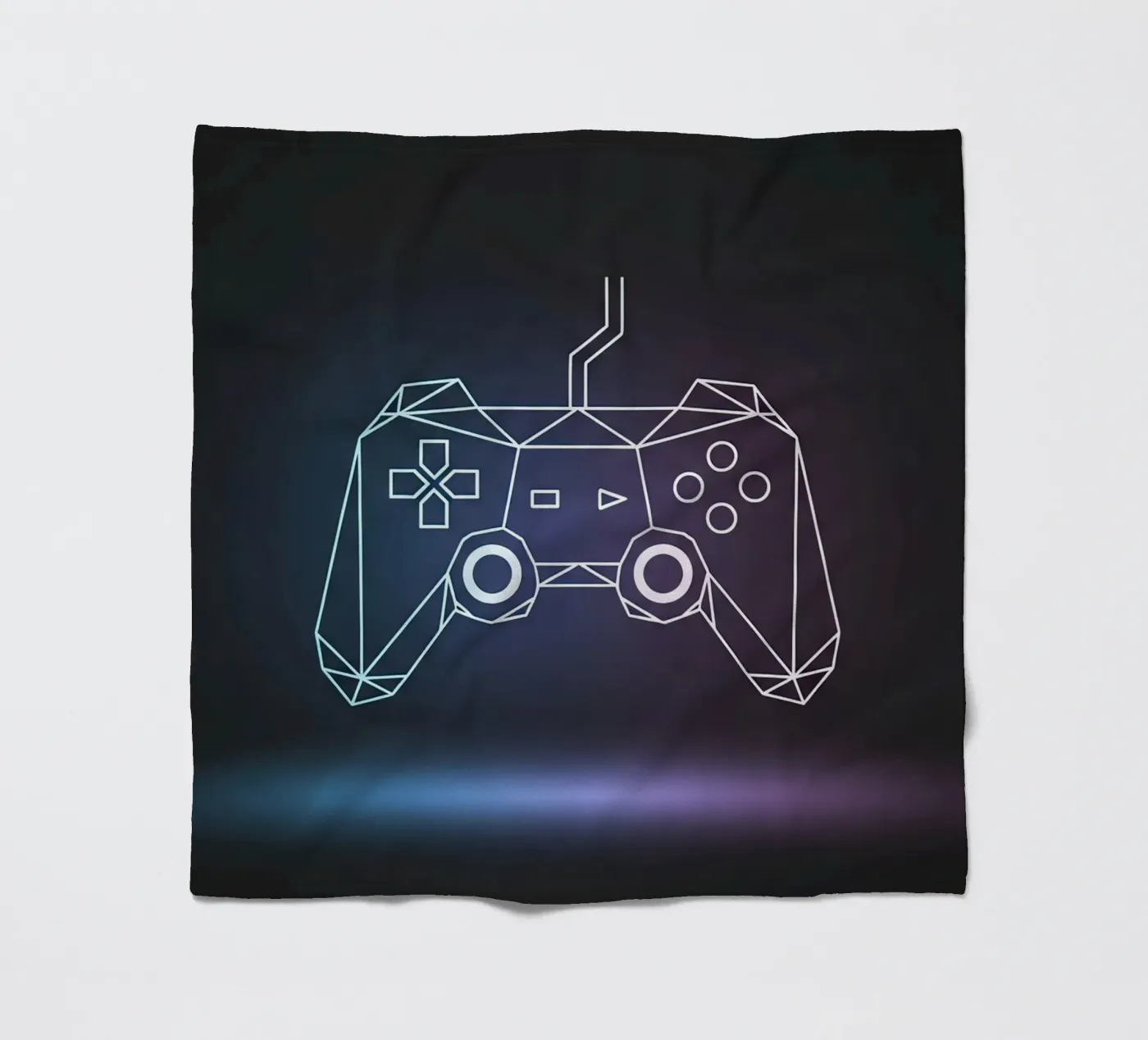 Geometric Game Controller fleece blanket by Minimalist vector art