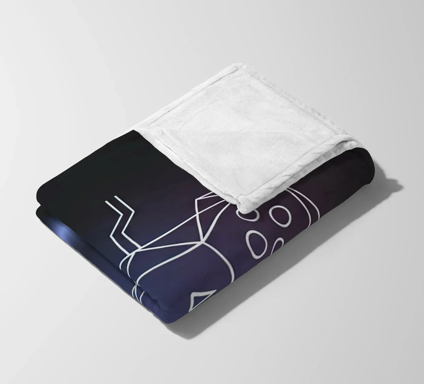 Geometric Game Controller coperta in pile da Minimalist vector art