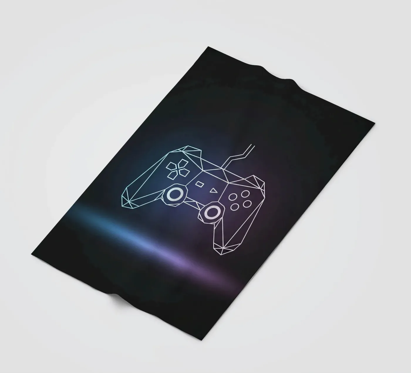 Geometric Game Controller coperta in pile da Minimalist vector art