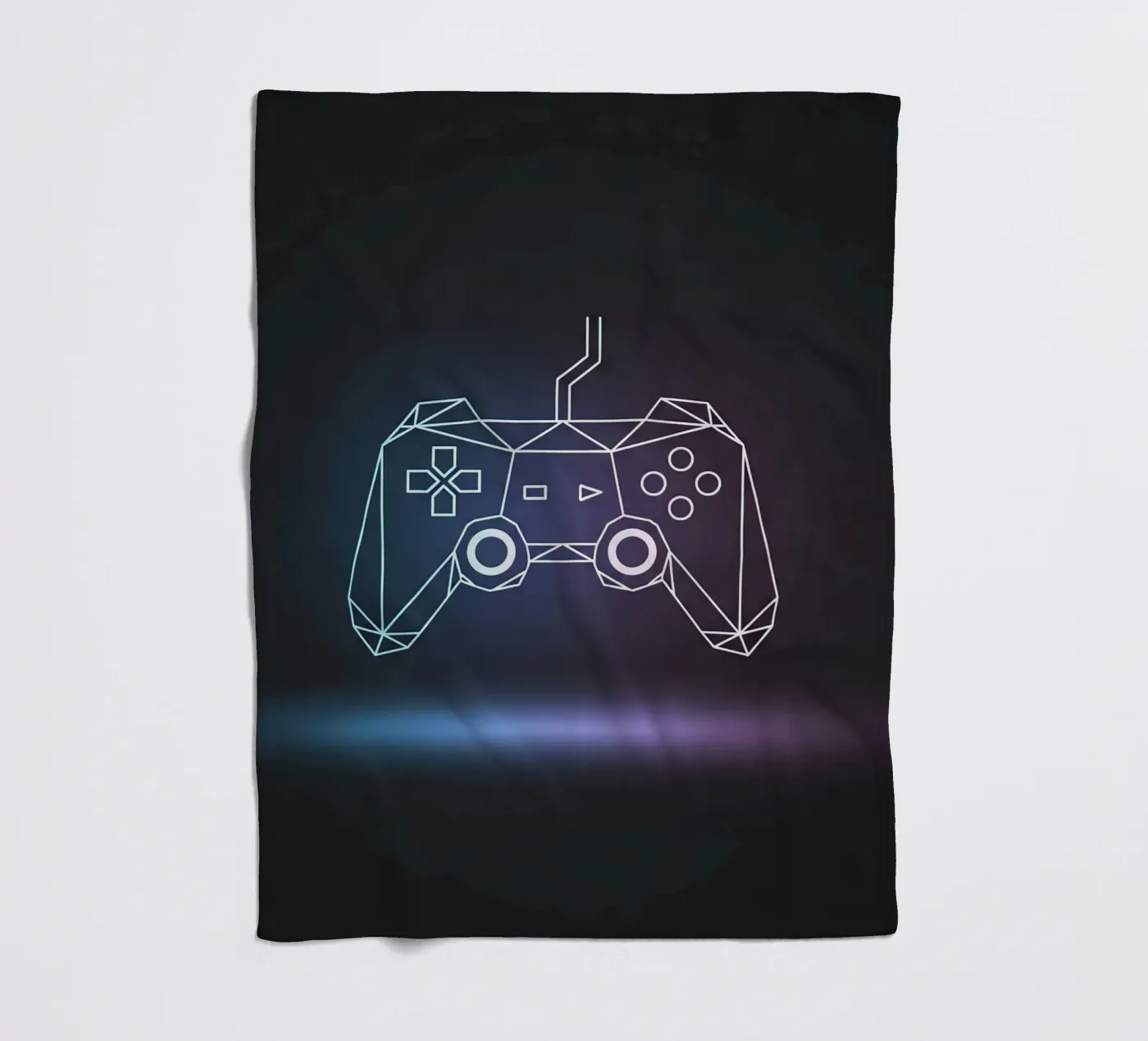 Geometric Game Controller coperta in pile da Minimalist vector art