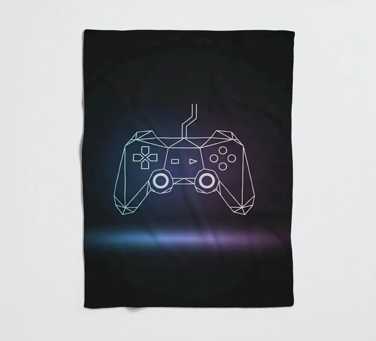 Geometrischer Spiel-Controller Fleecedecke von Minimalist vector art