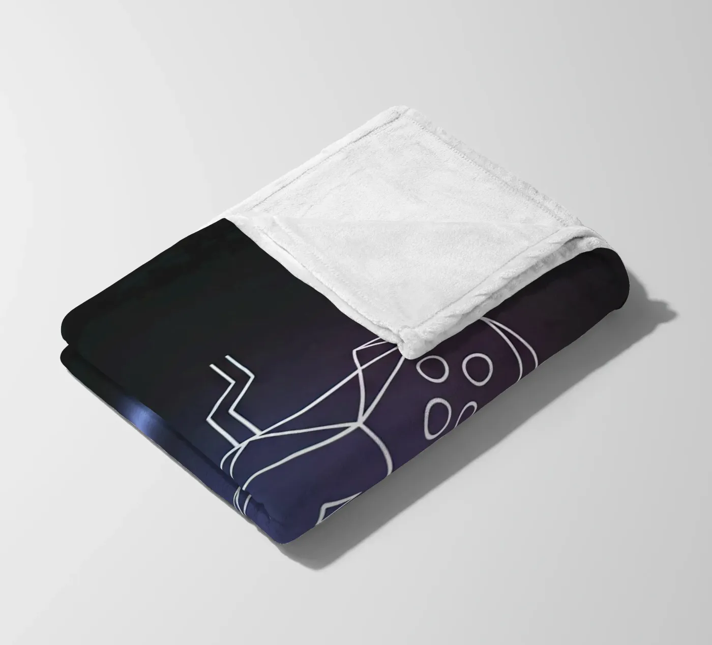 Geometric Game Controller coperta in pile da Minimalist vector art