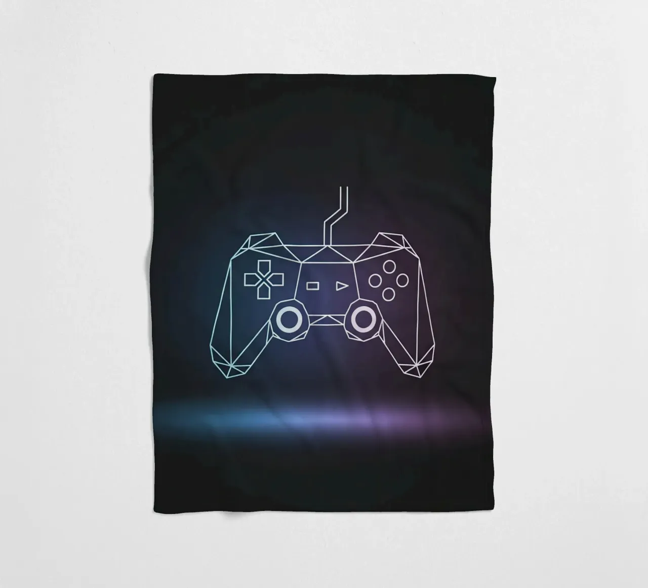 Geometrischer Spiel-Controller Fleecedecke von Minimalist vector art