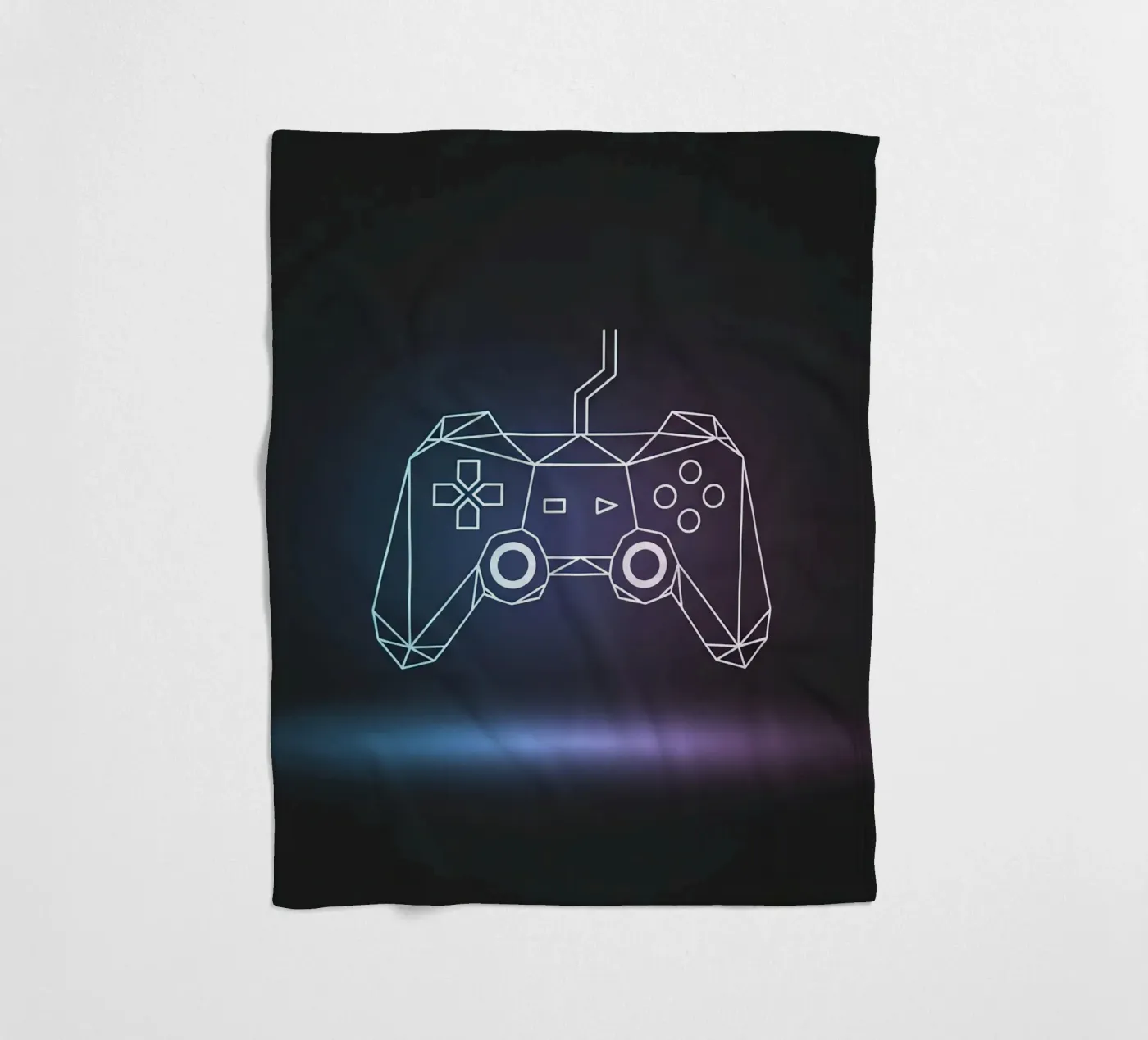 Geometric Game Controller coperta in pile da Minimalist vector art
