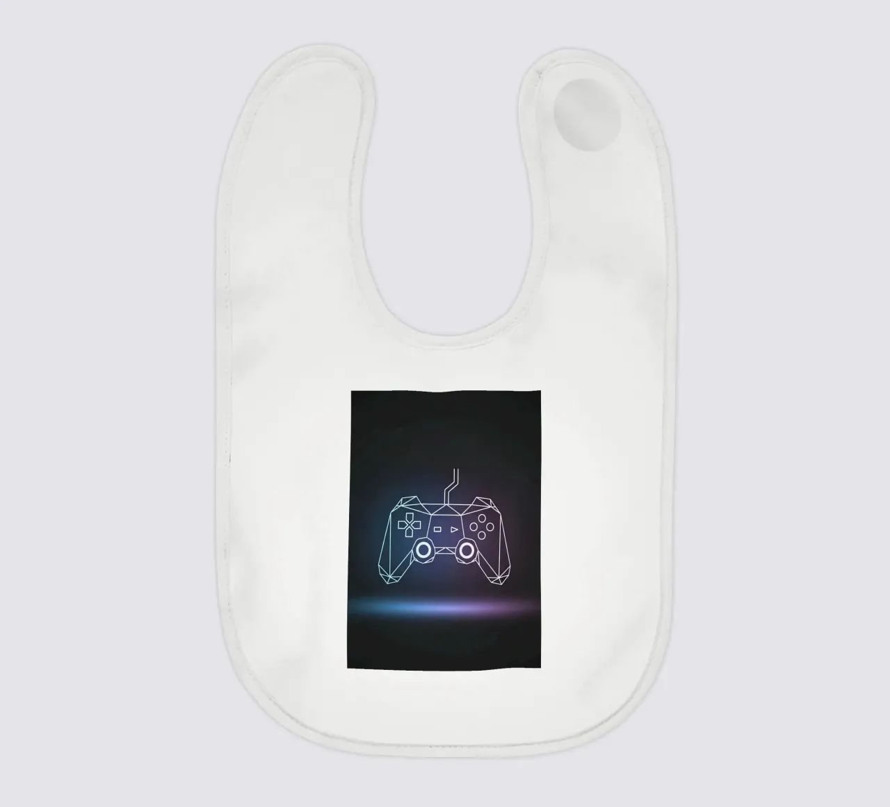 Controller geometrico per videogiochi bavaglino da Minimalist vector art