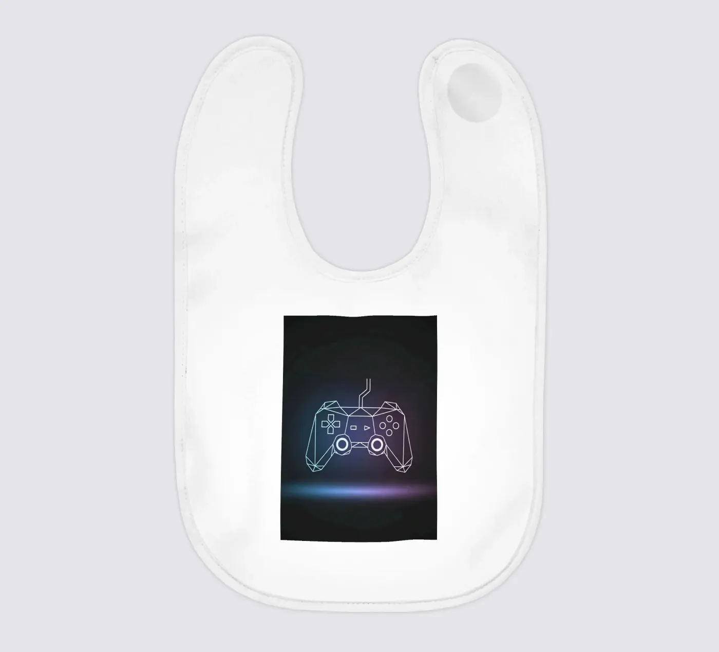 Controller geometrico per videogiochi bavaglino da Minimalist vector art