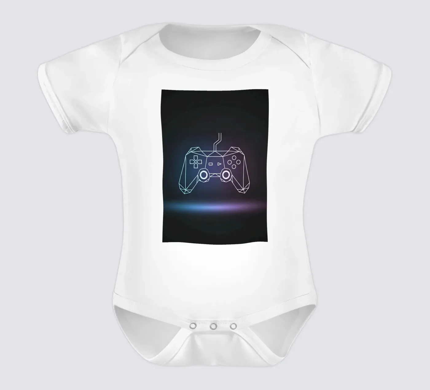 Geometric Game Controller body neonato maniche corte da Minimalist vector art