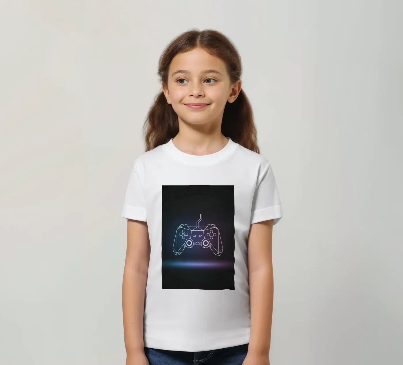 Geometric Game Controller t-shirt bambini da Minimalist vector art