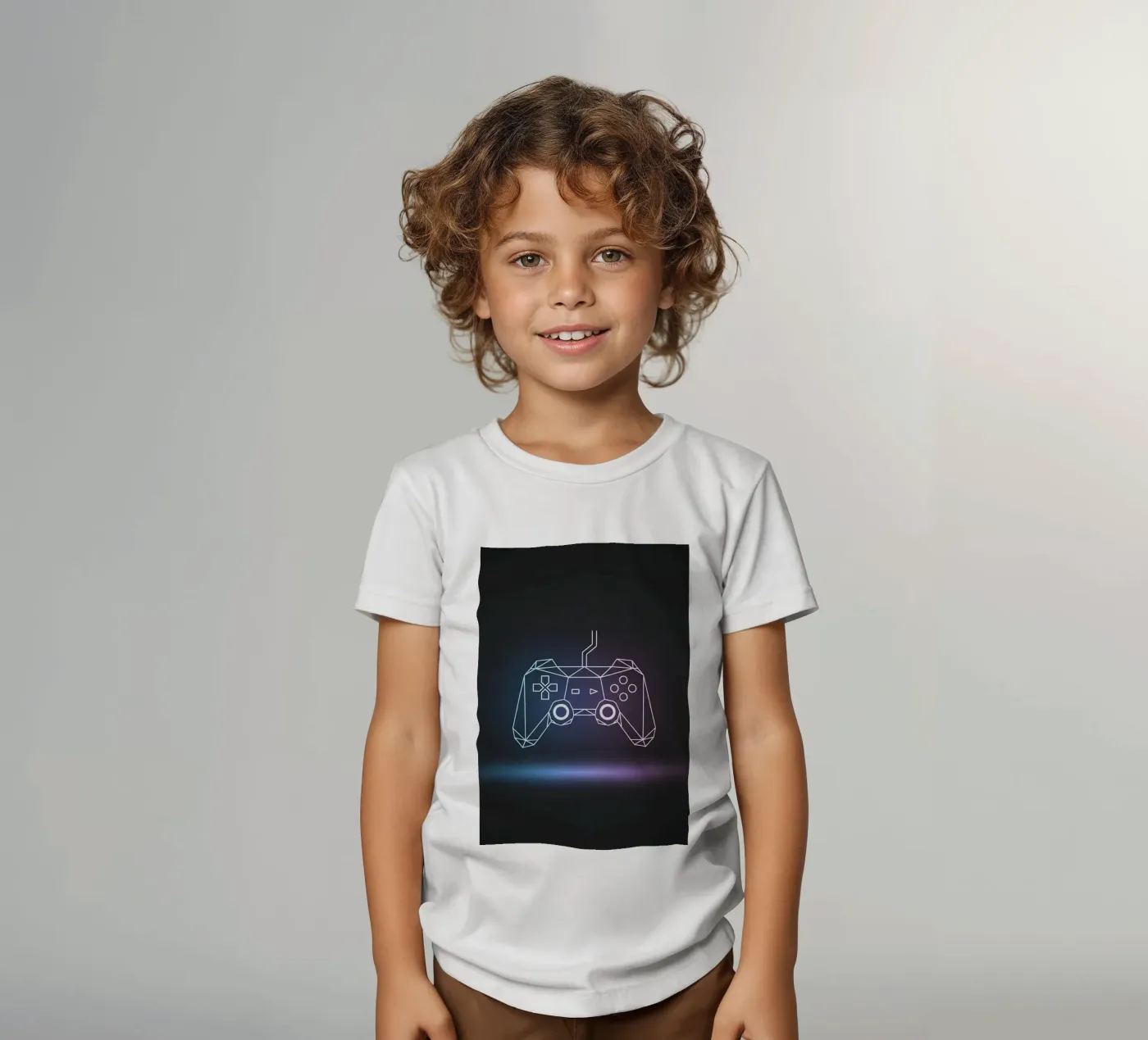 Geometric Game Controller t-shirt bambini da Minimalist vector art