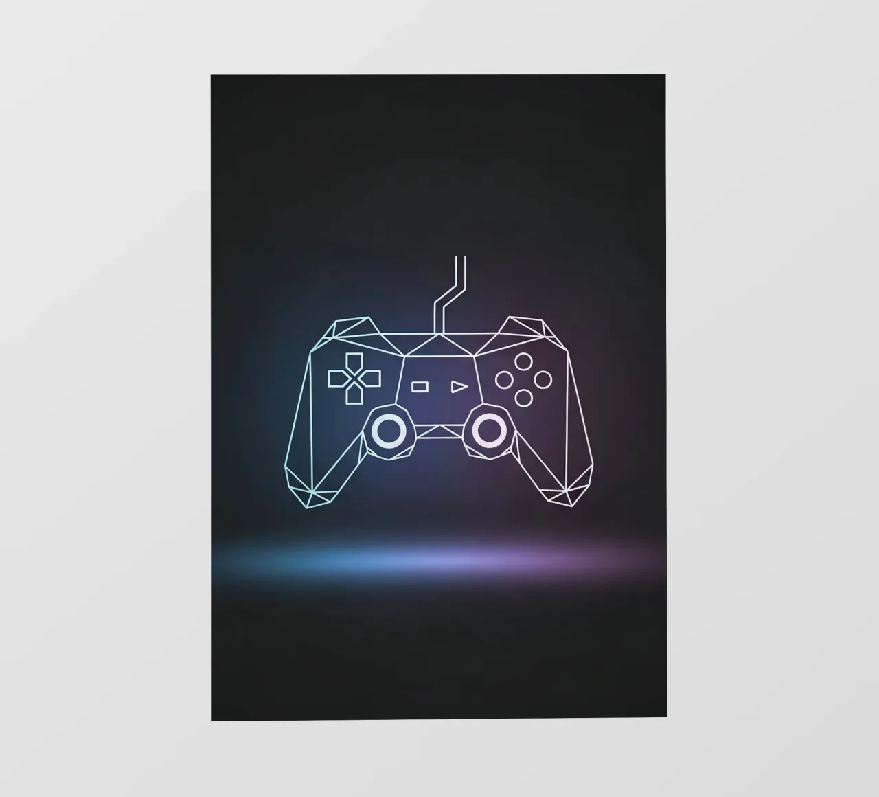 Geometrische gamecontroller fotobehang van Minimalist vector art