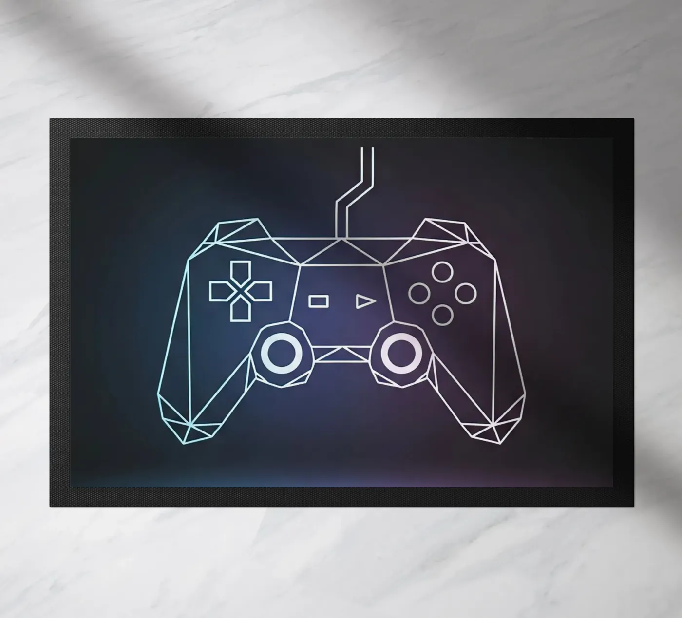 Geometric Game Controller doormat by Minimalist vector art