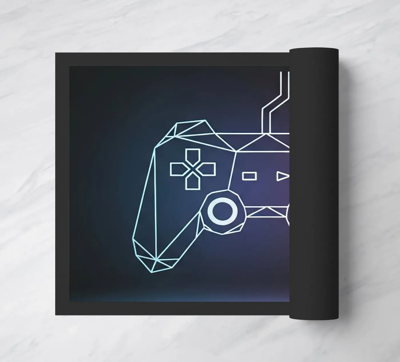 Geometric Game Controller doormat by Minimalist vector art