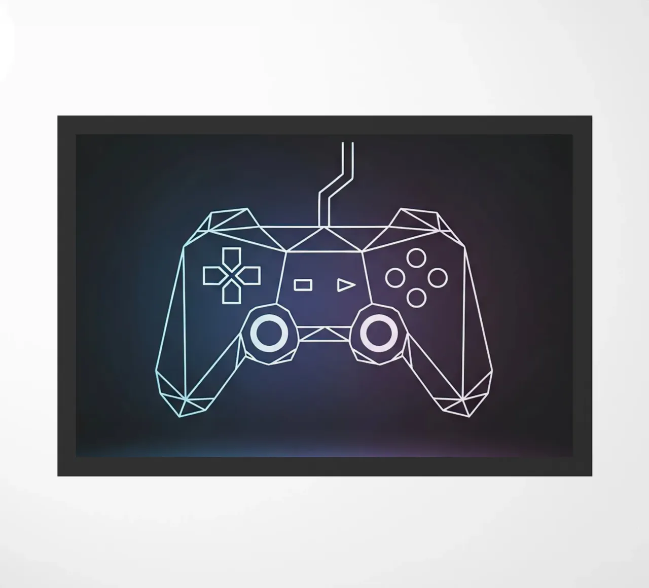 Geometric Game Controller doormat by Minimalist vector art